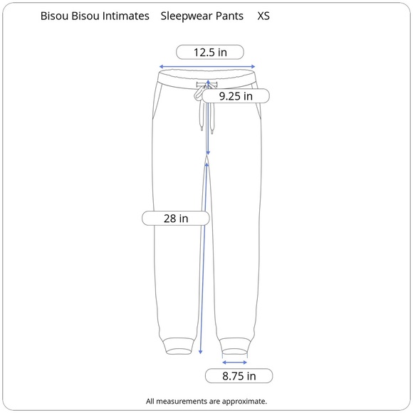 SOLDBisou Bisou Intimates BlackWideLeg PajamaPants - Picture 7 of 7